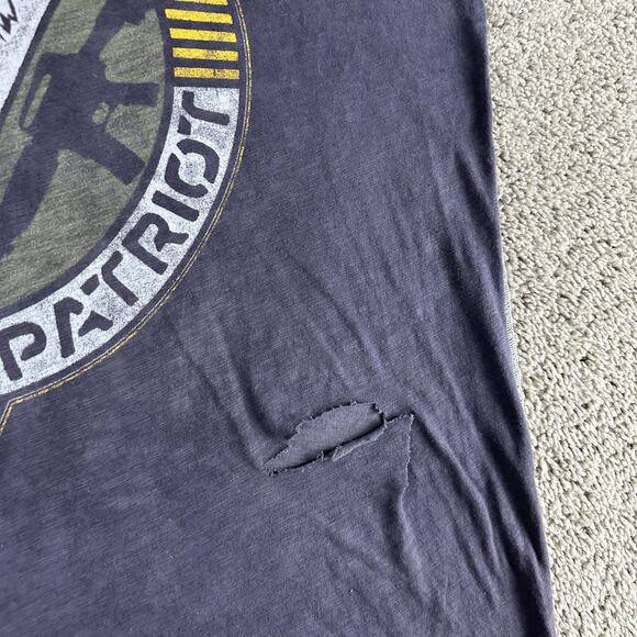 Affliction Shirt Mens 2XL American Patriot Bald Eagle Graphic Distressed USA Fla - Picture 4 of 12